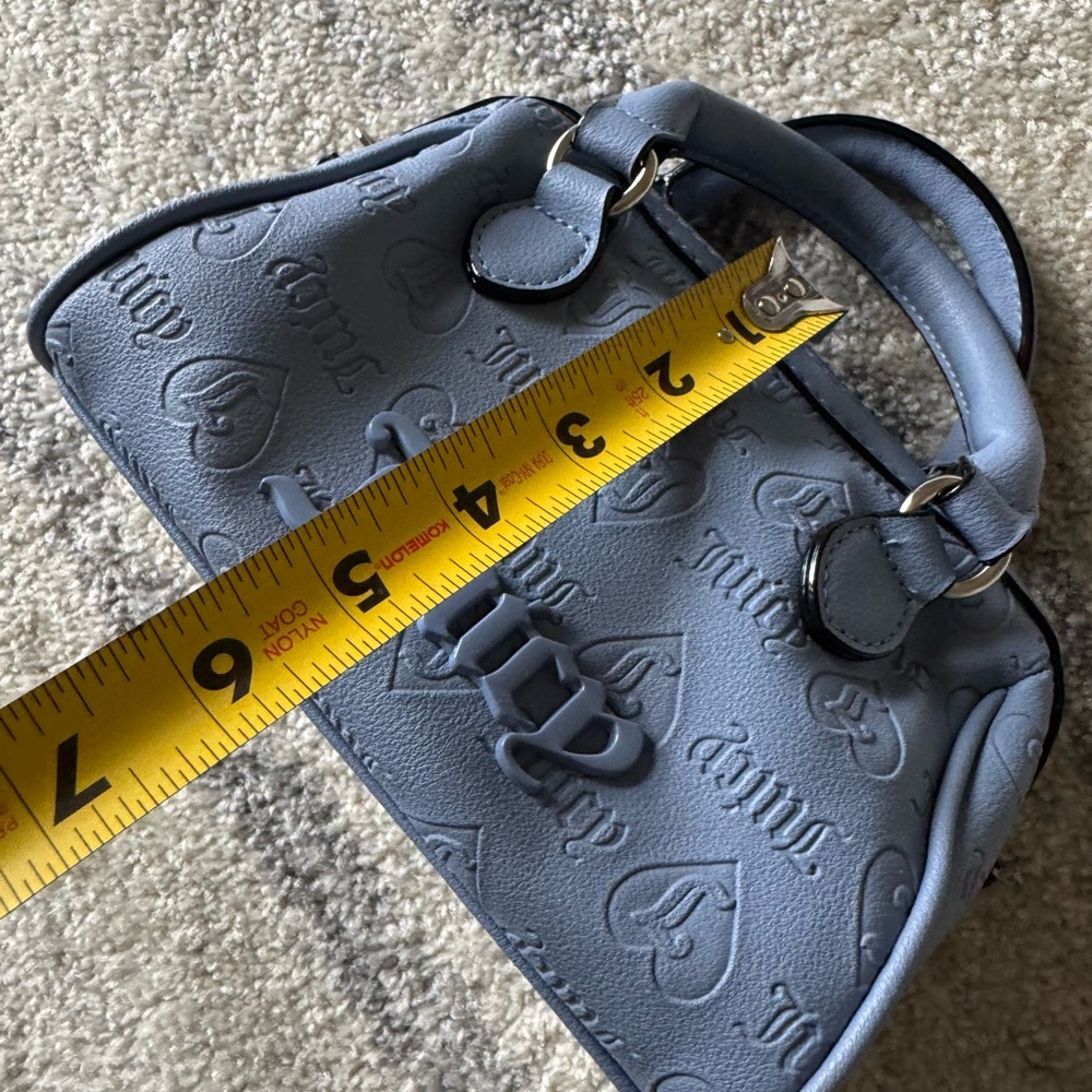 Juicy Couture Embossed Blue Satchel - Picture 13 of 13